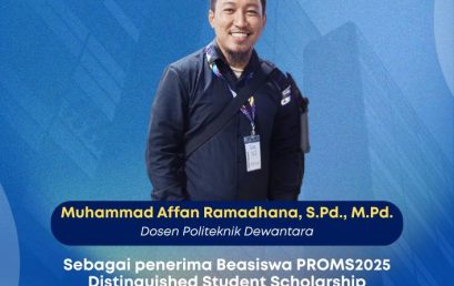 Dosen Politeknik Dewantara Muhammad Affan Ramadhana Raih Beasiswa Internasional PROMS 2025