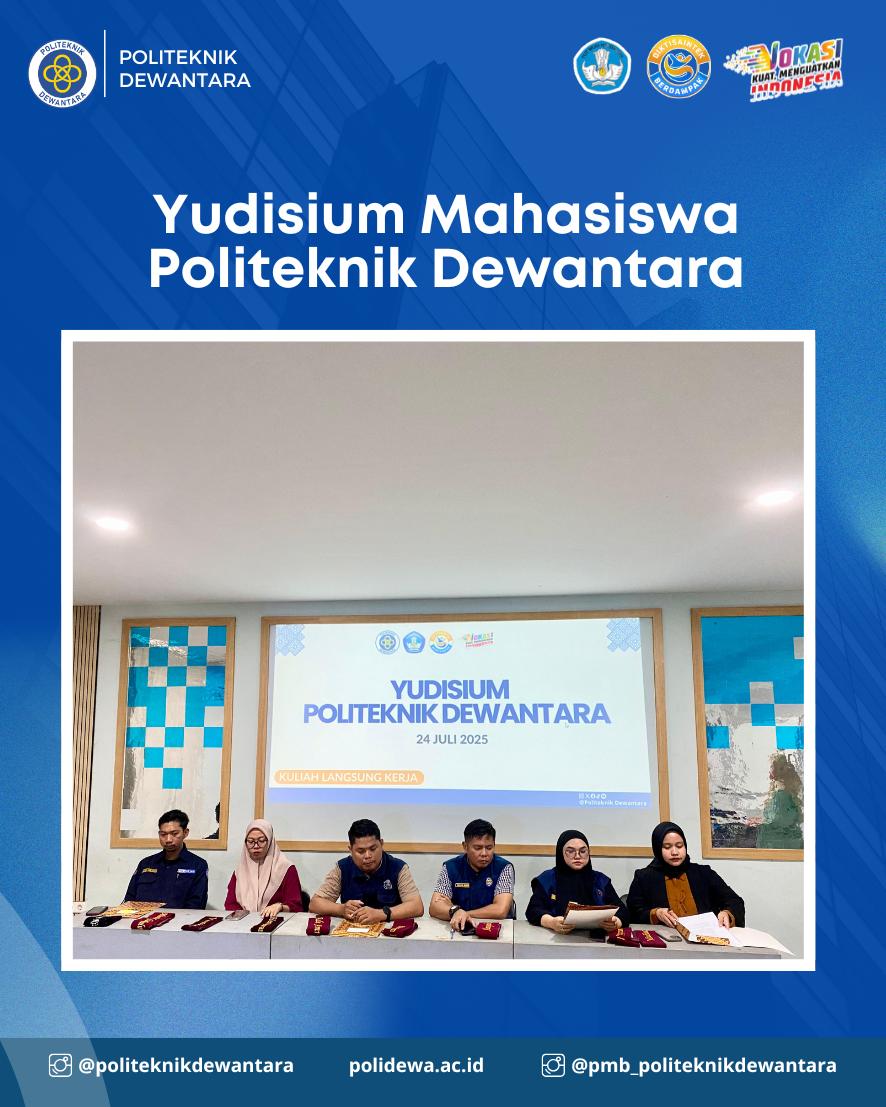 Politeknik Dewantara Yudisium 10 Mahasiswa Diploma Tiga