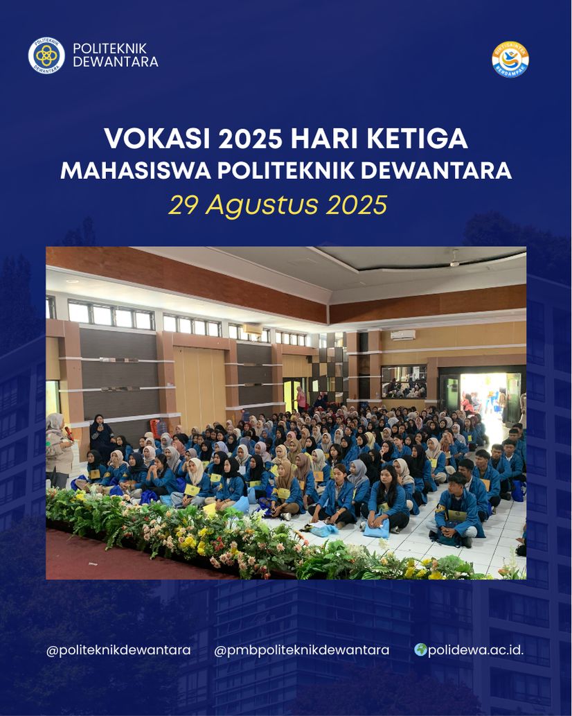 Hari Ketiga VOKASI Polidewa: Mahasiswa Baru Kenali Prodi, UKM, dan Layanan Kampus Hari Ketiga VOKASI Polidewa: Mahasiswa Baru Kenali Prodi, UKM, dan Layanan Kampus