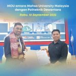 Mahsa University Malaysia dan Politeknik Dewantara Teken MoU