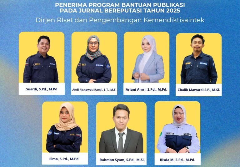 Selamat! 7 Dosen Politeknik Dewantara Lolos Penerima Bantuan Publikasi Jurnal Bereputasi Tahun 2025
