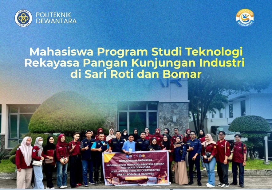 Mahasiswa Teknologi Rekayasa Pangan Kunjungan Industri ke Sari Roti dan Bomar di Makassar