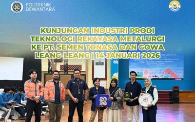 Mahasiswa Prodi Teknologi Rekayasa Metalurgi Kunjungan Industri ke PT Semen Tonasa dan Kawasan Leang-Leang